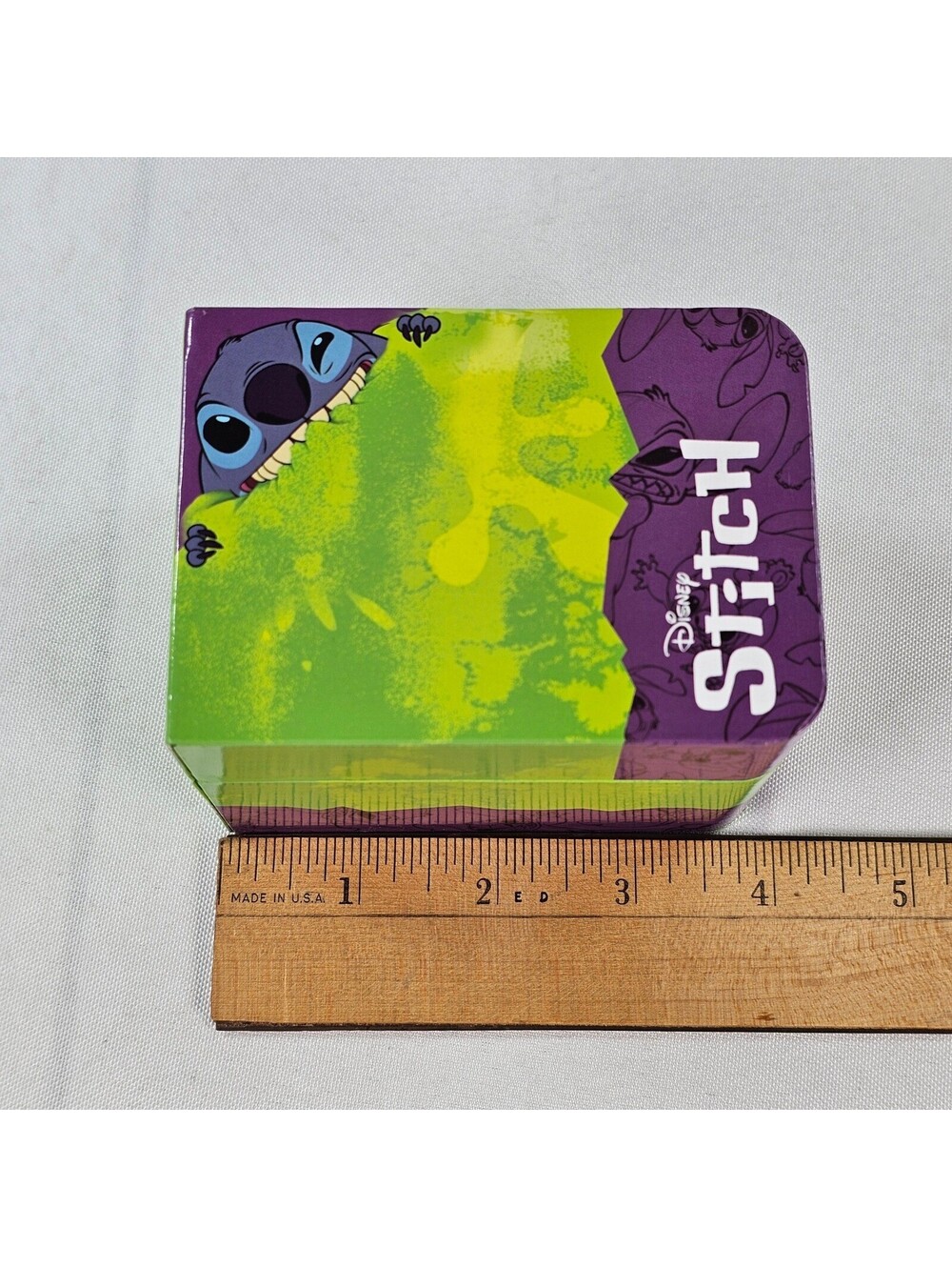 Disney Stitch Floral Dial Watch Black Faux Leather Strap Collectible Tin NEW - Picture 5 of 12